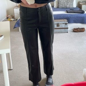 7 for all mankind leather trousers size S